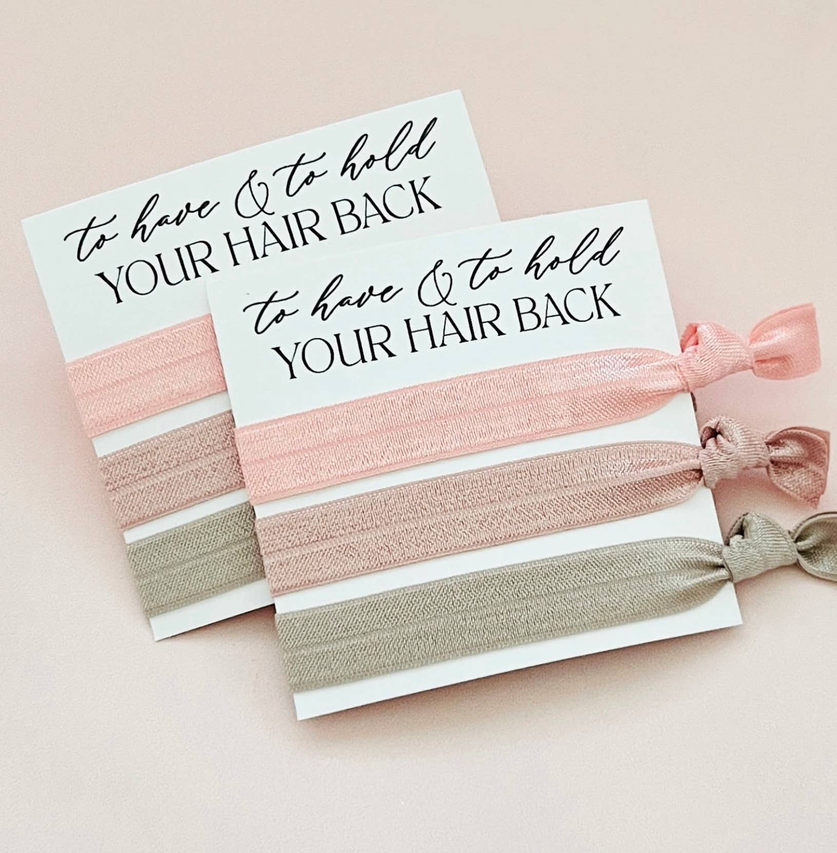 To have & to hold your hair back Bridesmaid Hair Ties