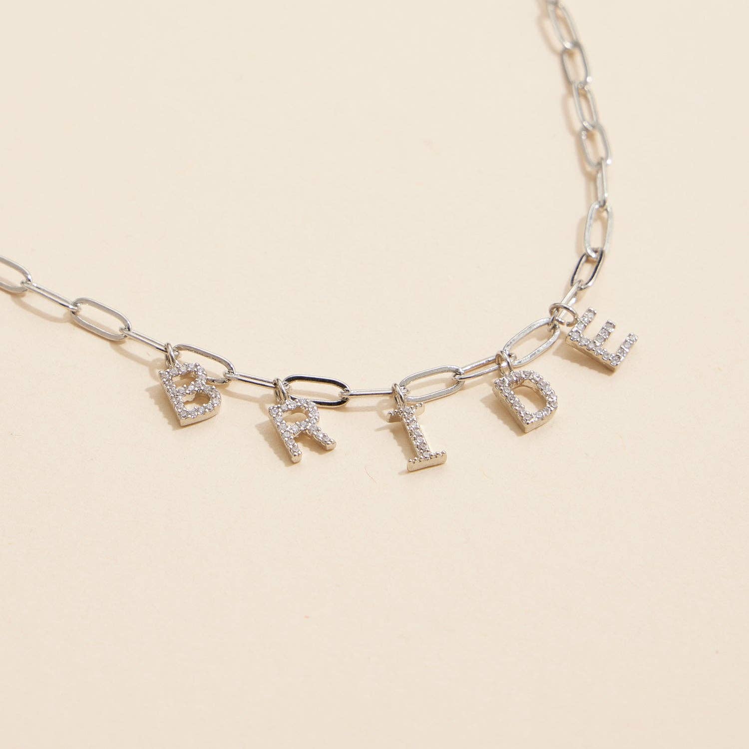 The Glittering Bride Charm Necklace