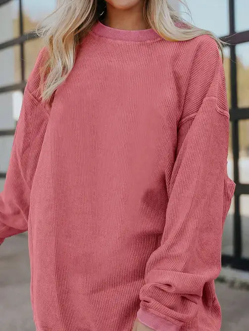 Sienna Corded Sweatshirt