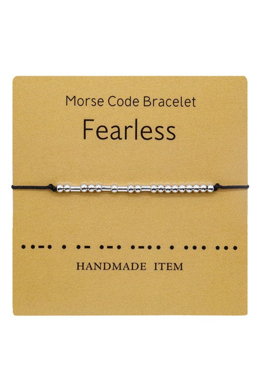 Morse Code Inspiration Bracelet