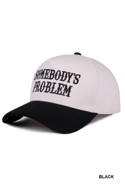 Somebody’s Problem Two-Tone Canvas Cap