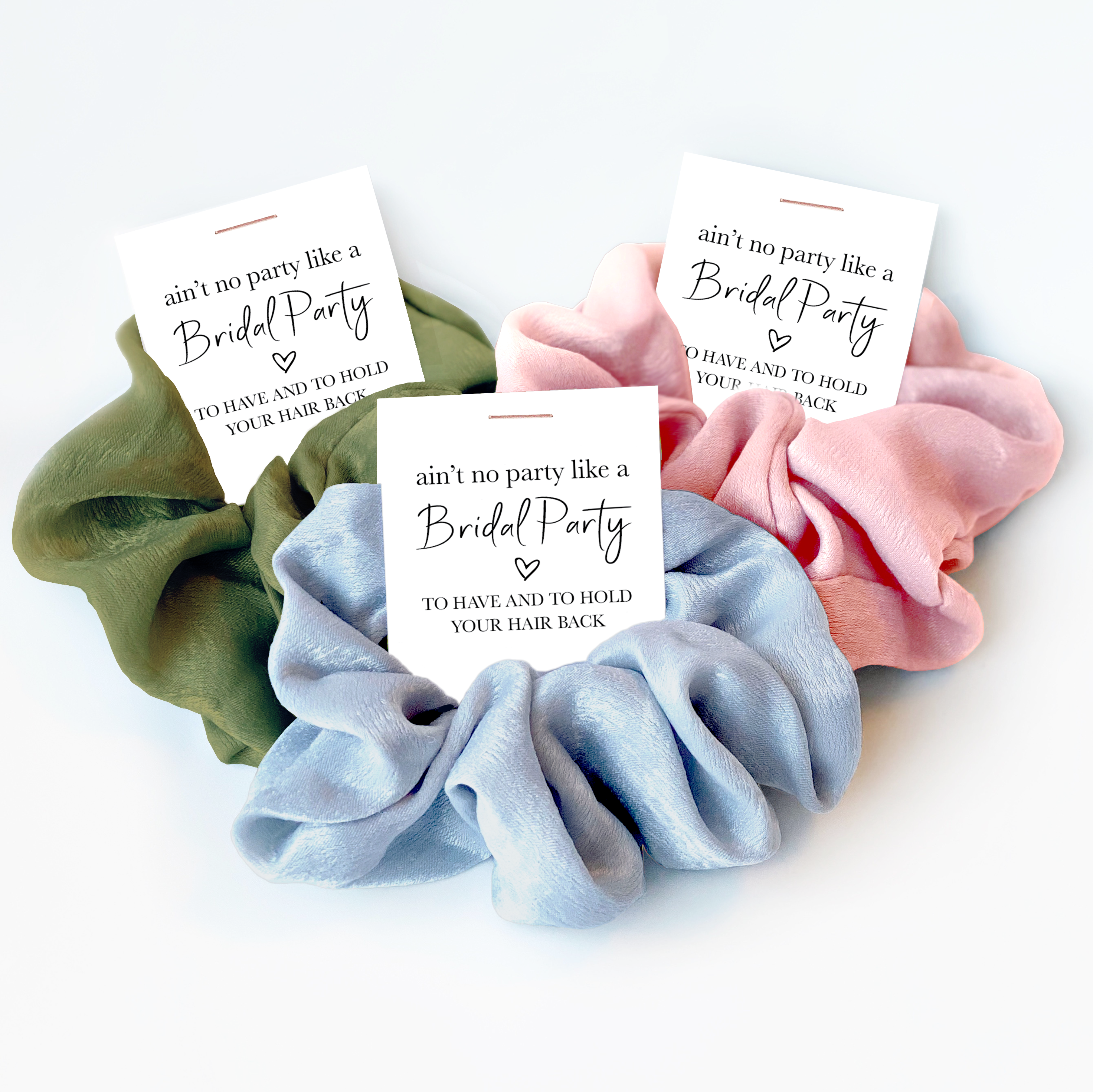 Bridesmaid Gift Hair Scrunchie Party Favor