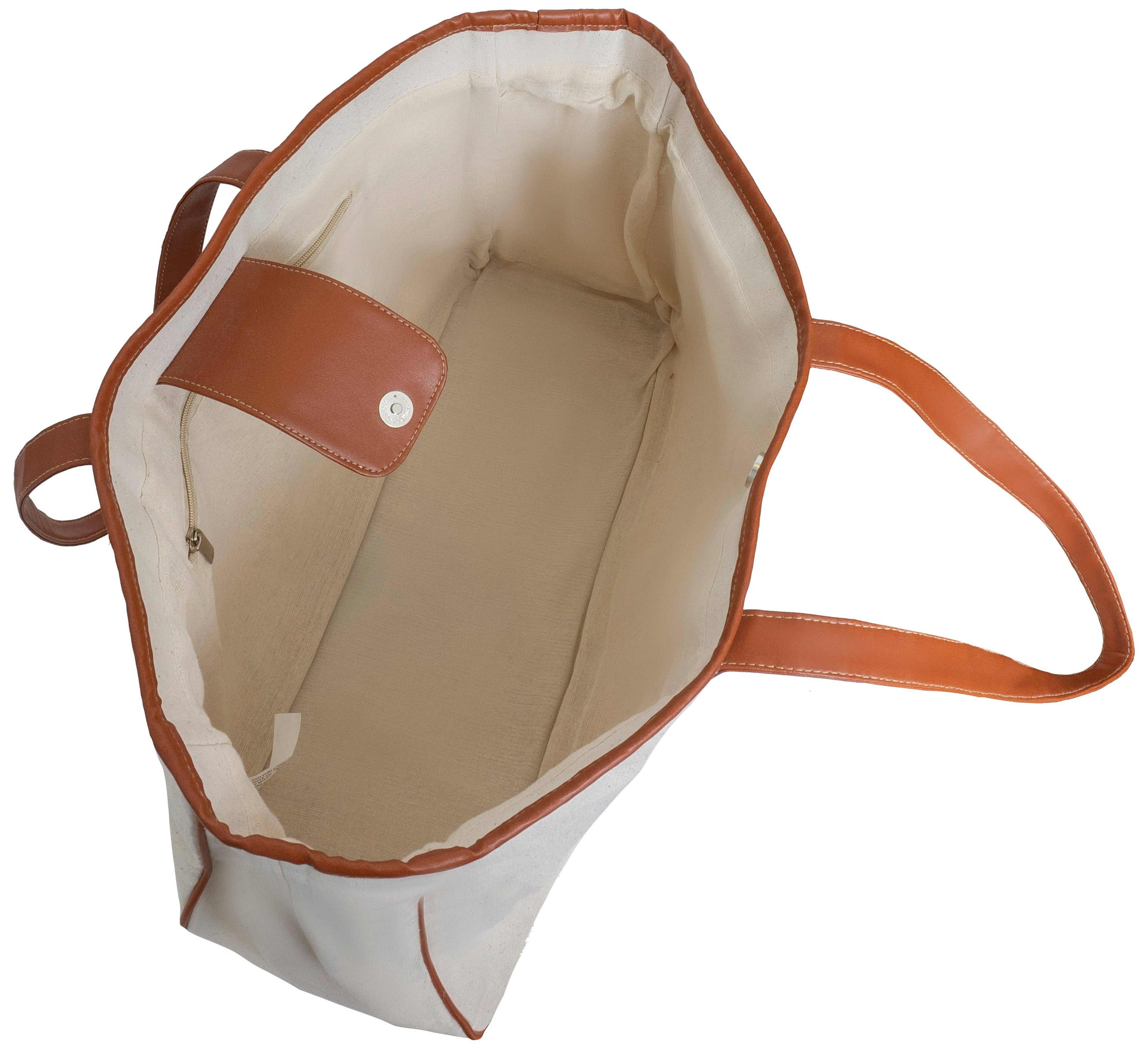 Magid Canvas Slogan Tote "BRIDE TRIBE"