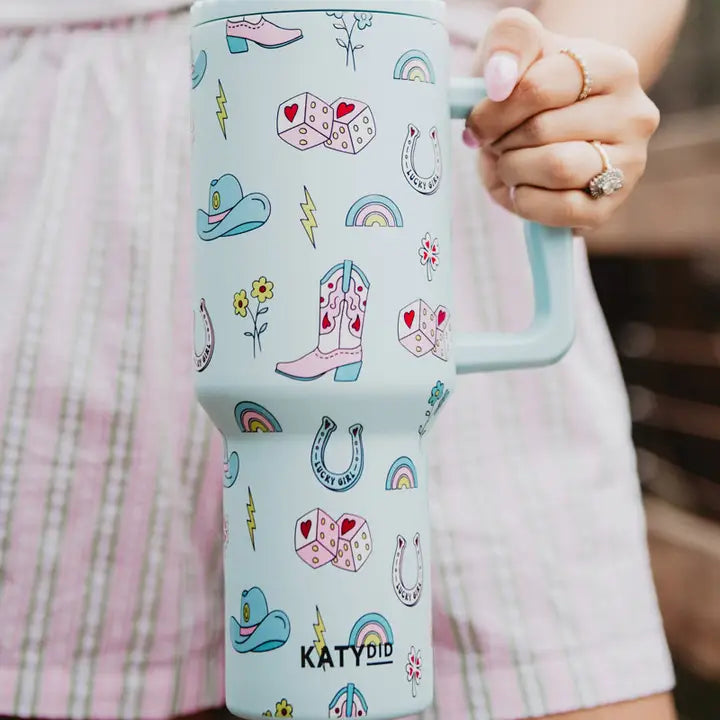 Lucky Girl Western Tumbler
