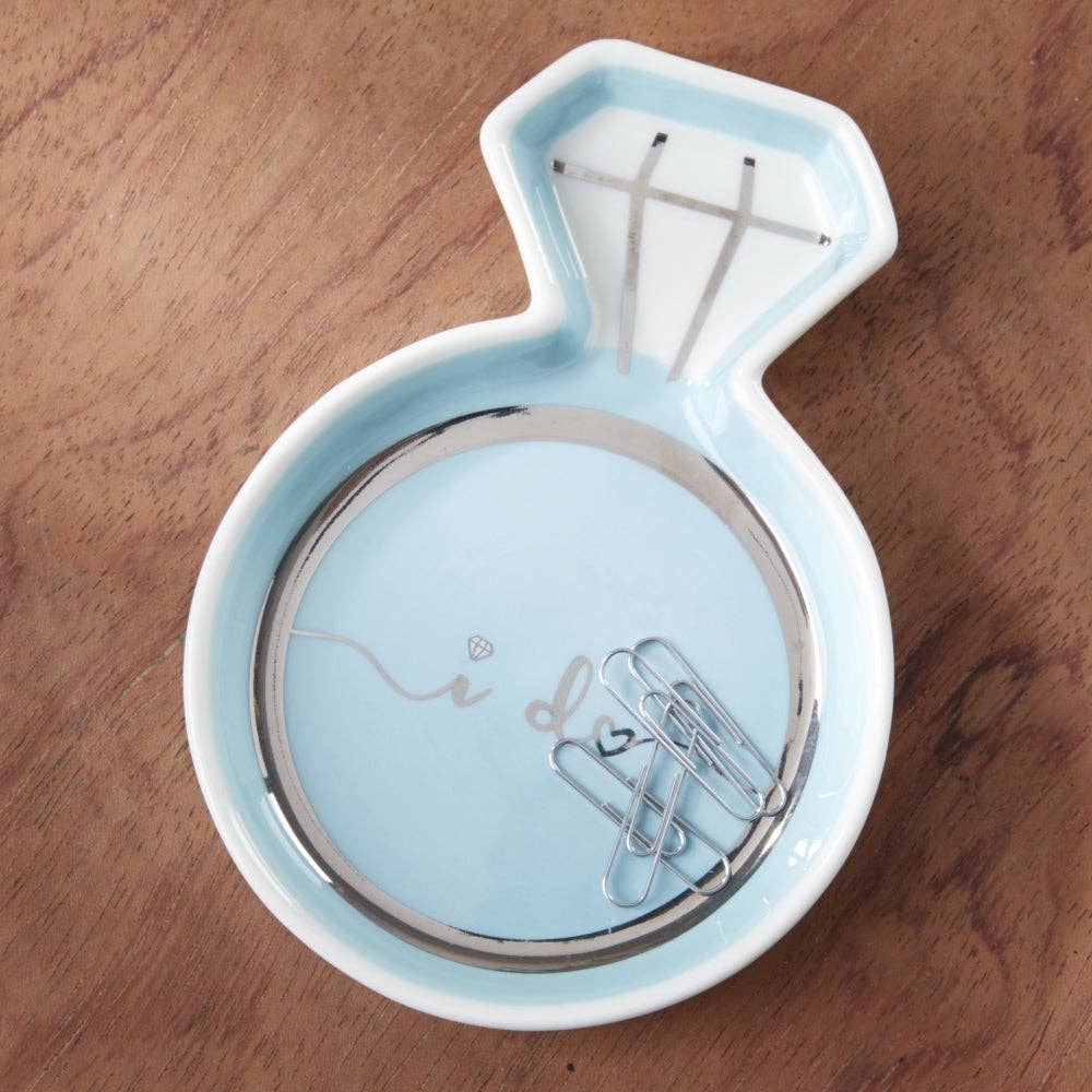 Blue Diamond Ring Trinket Dish