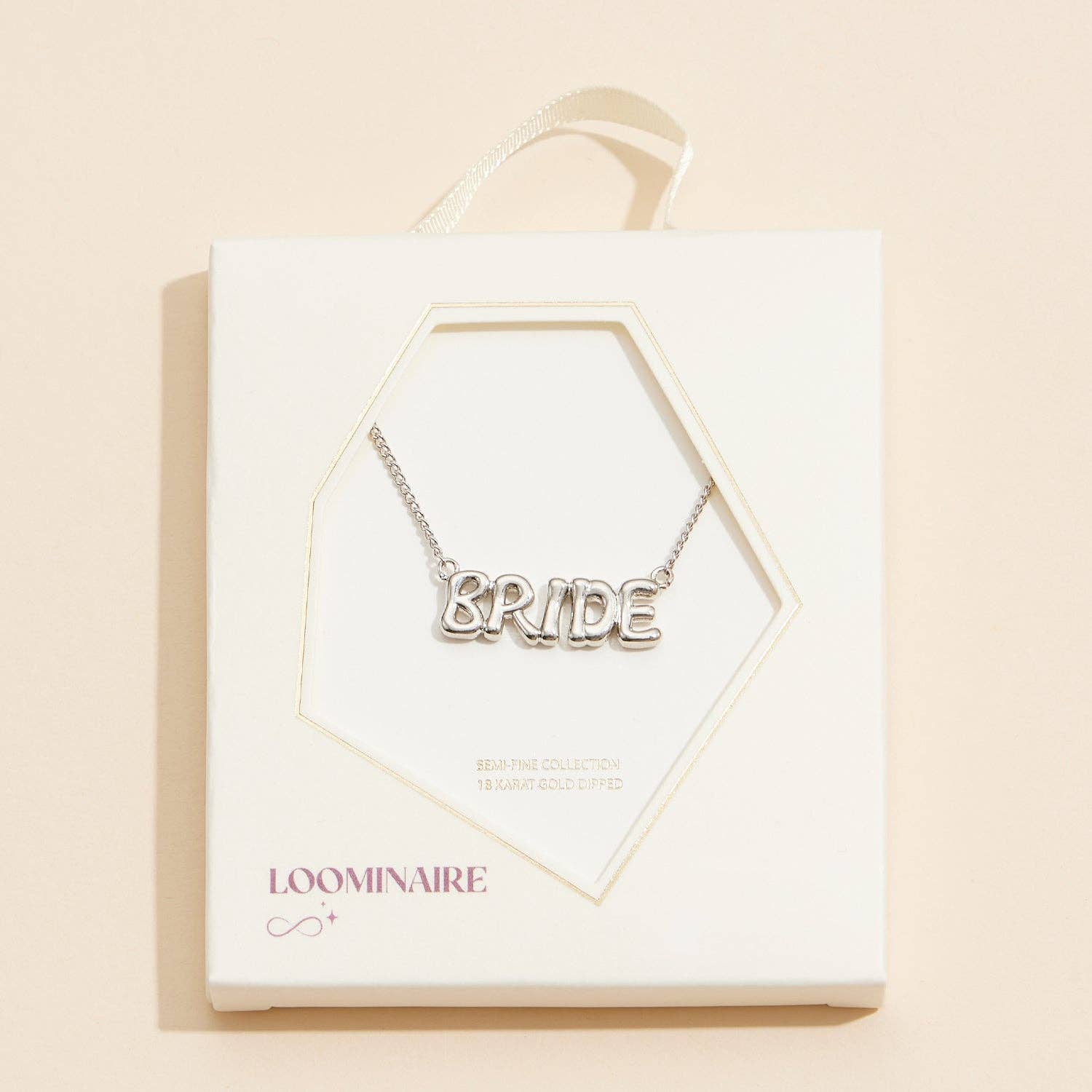 White Gold "Bride" Beauty Necklace