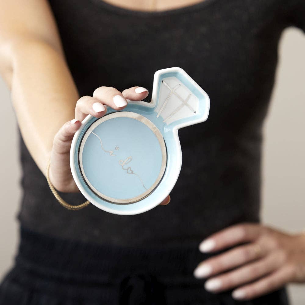 Blue Diamond Ring Trinket Dish