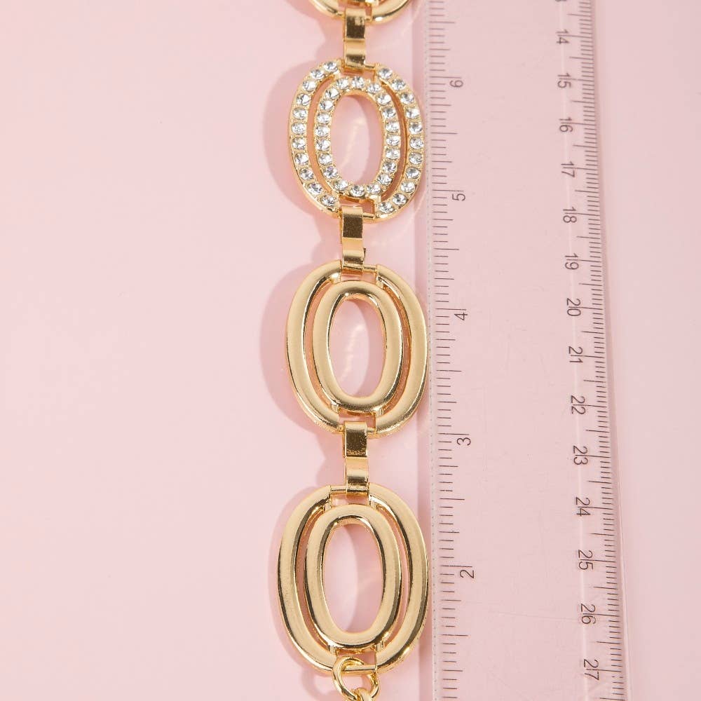 Double Ovals Chain Belt