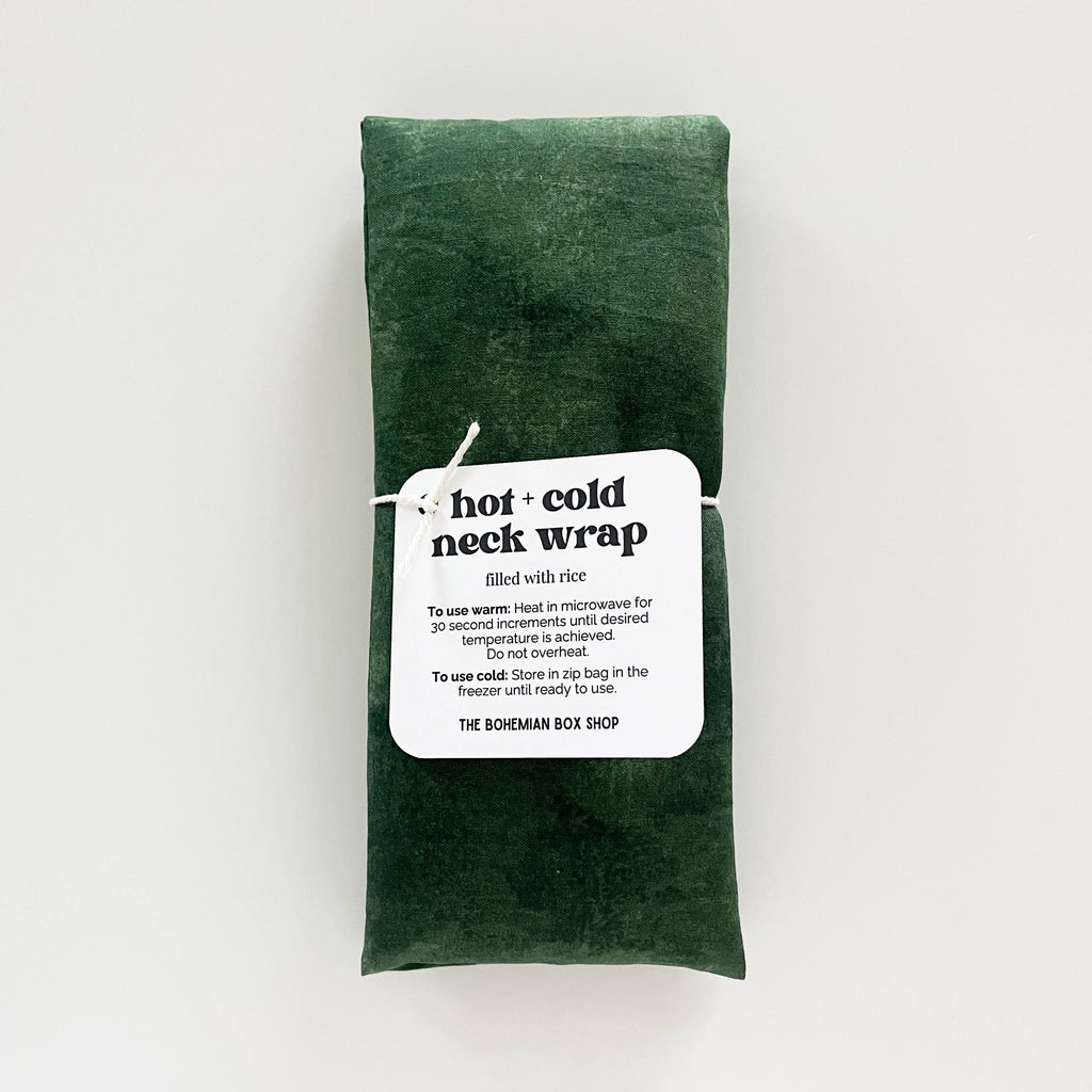 Hot & Cold Therapy Neck Wrap - Forest Green