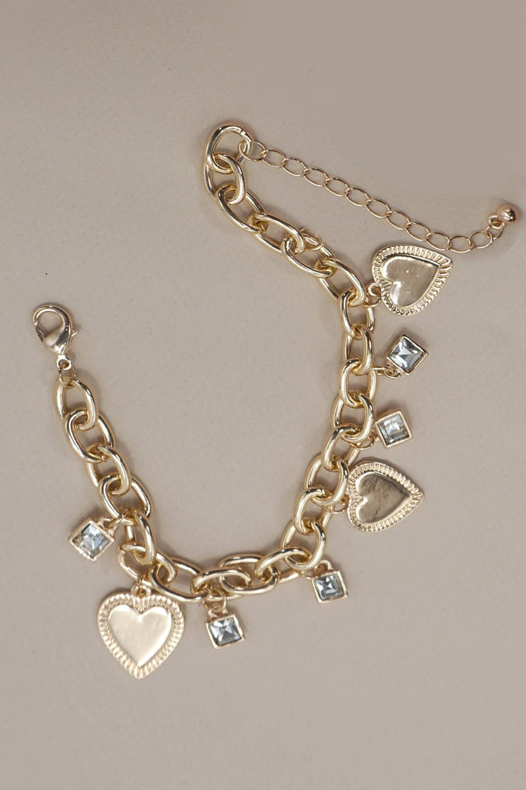 Heart O Gold Charm Bracelet