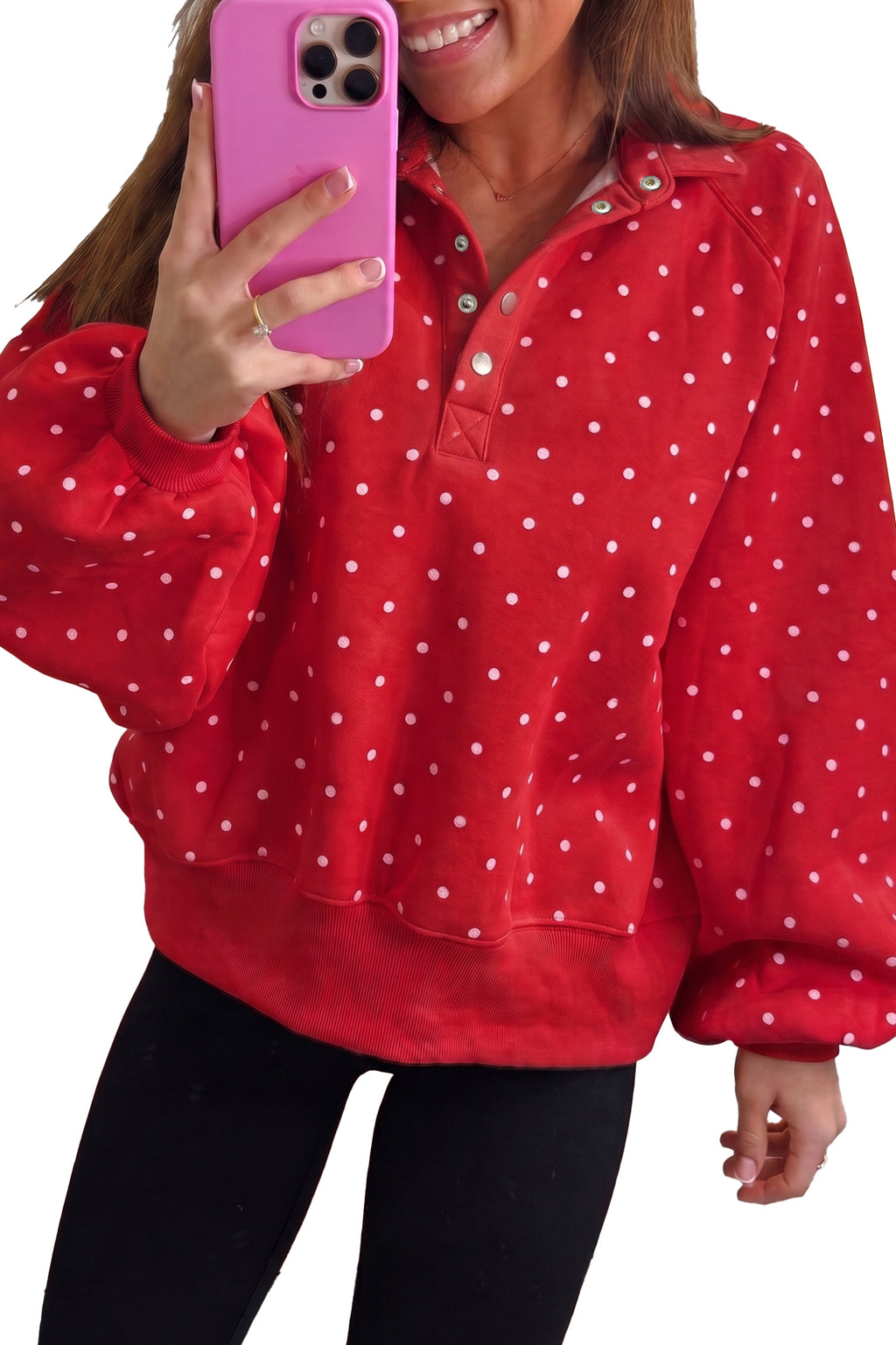 Sweet Pea Polka Dot Pullover