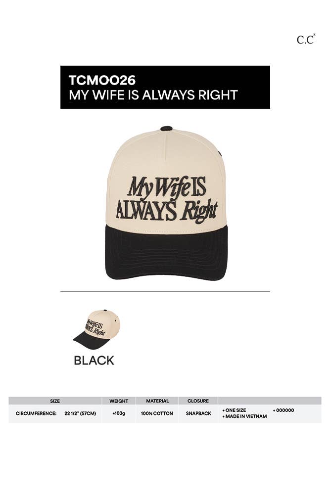 Wife Knows Best Hat