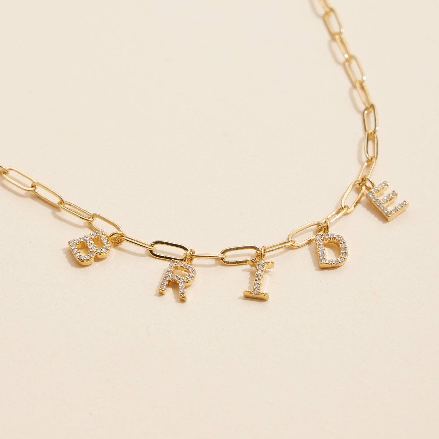 The Glittering Bride Charm Necklace