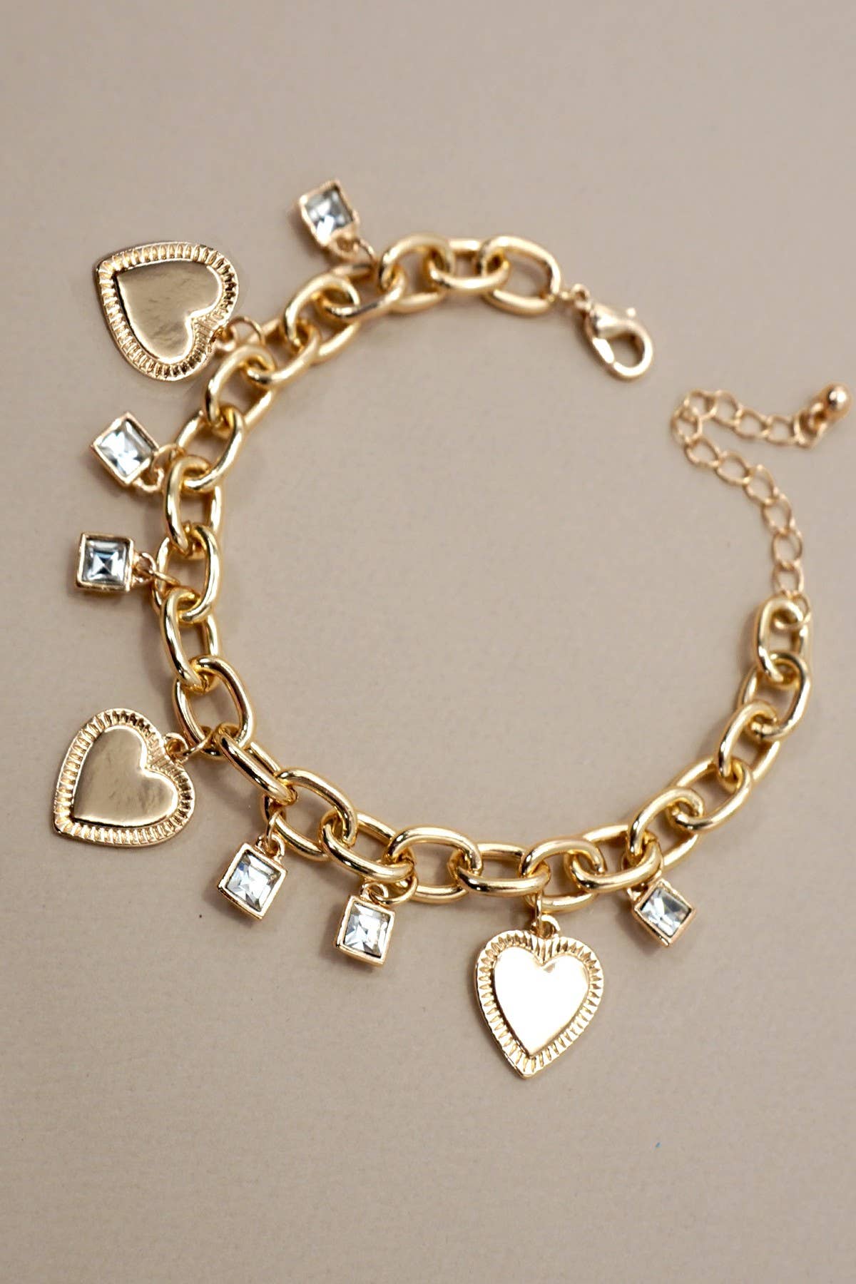 Heart O Gold Charm Bracelet