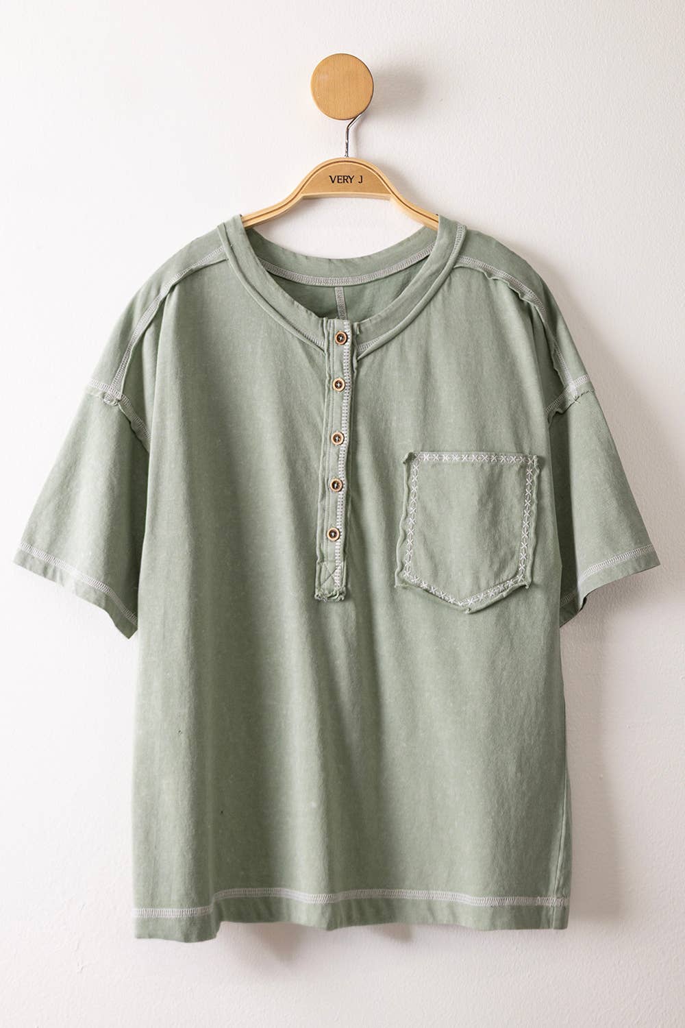 NT12336-Mineral Washed Oversized Comfy Knit Top