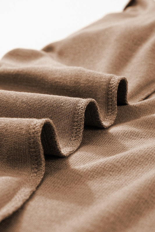 Desert Sand Ribbed Tee