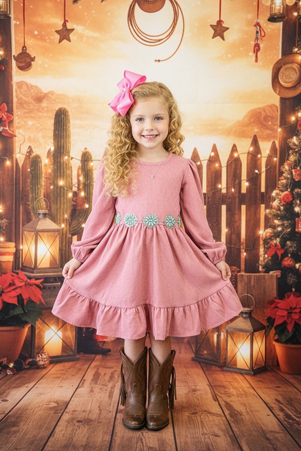 Sweet Swirl Ruffle Dress