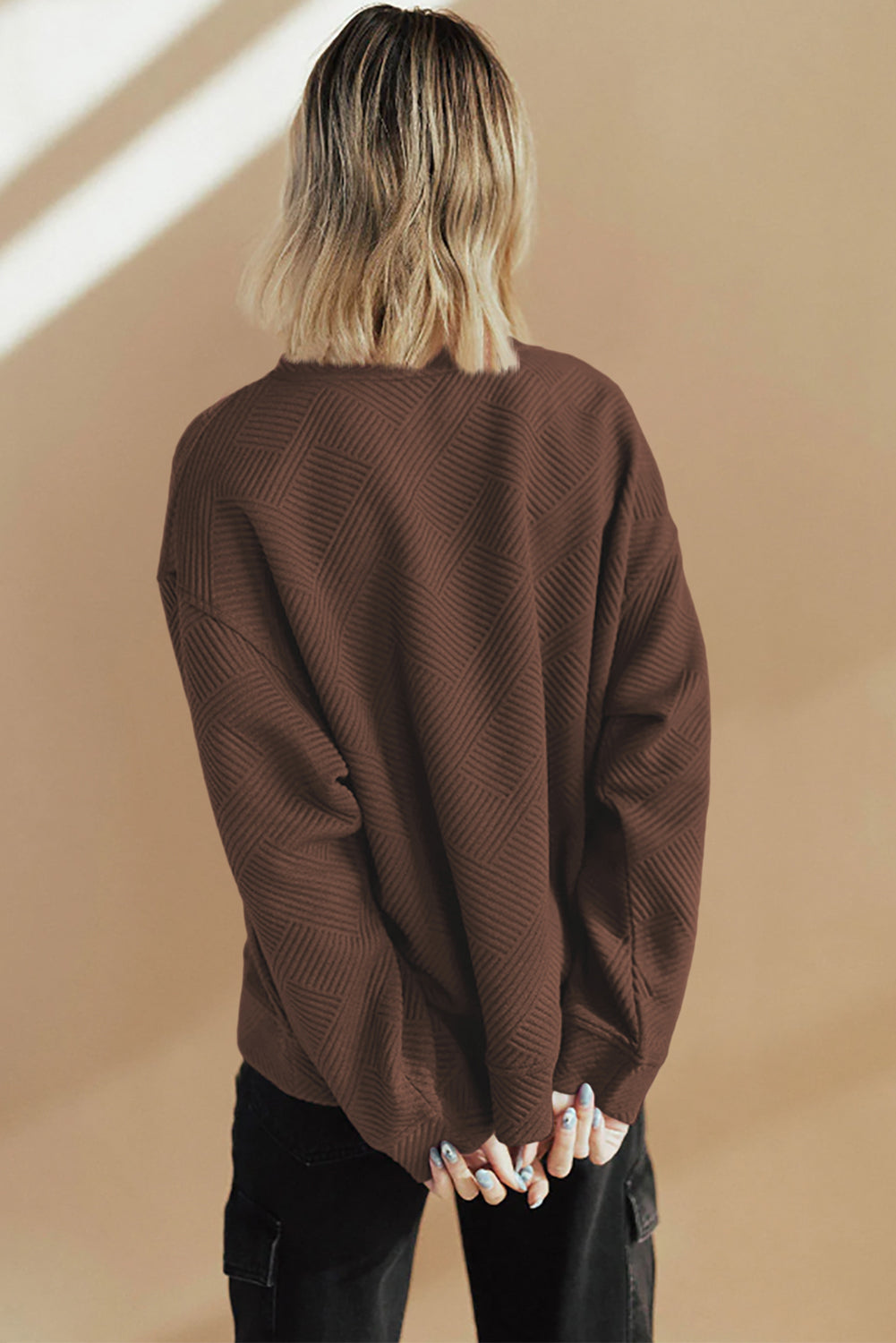 Morning Roast Textured Sweatshirt