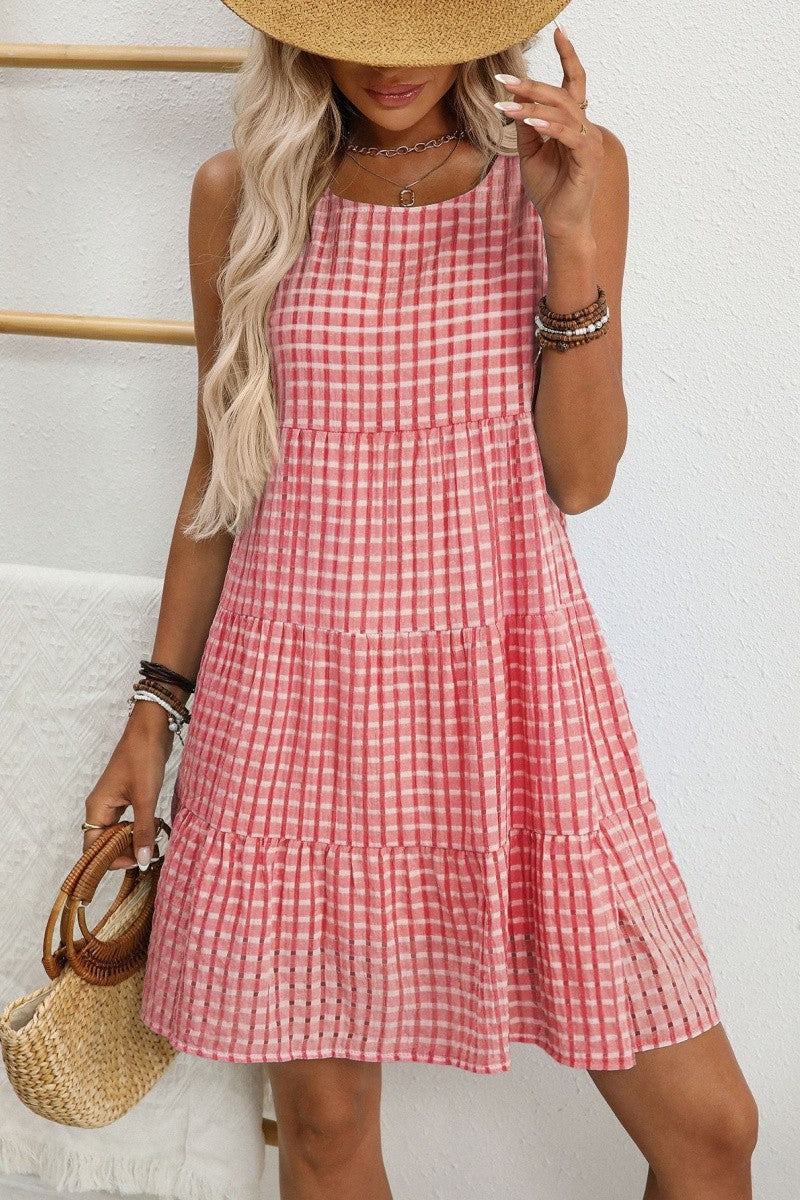 Front Porch Gingham Dress