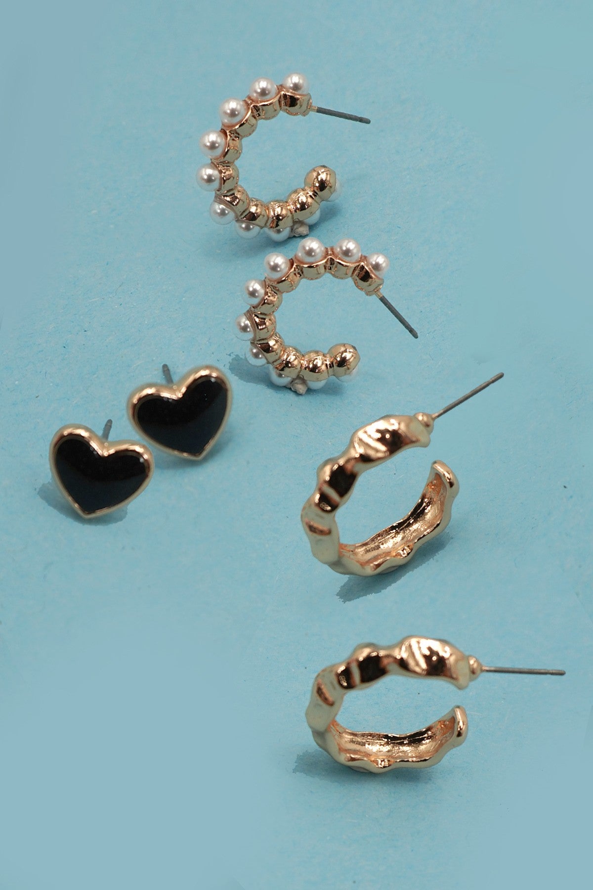 Tiny Love Trio earring set