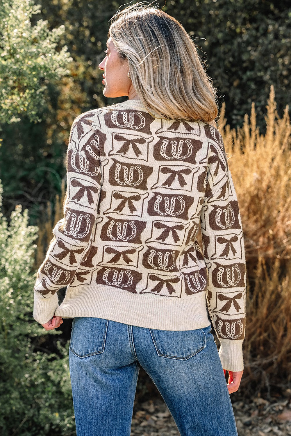 Lucky Charmed Bow Sweater