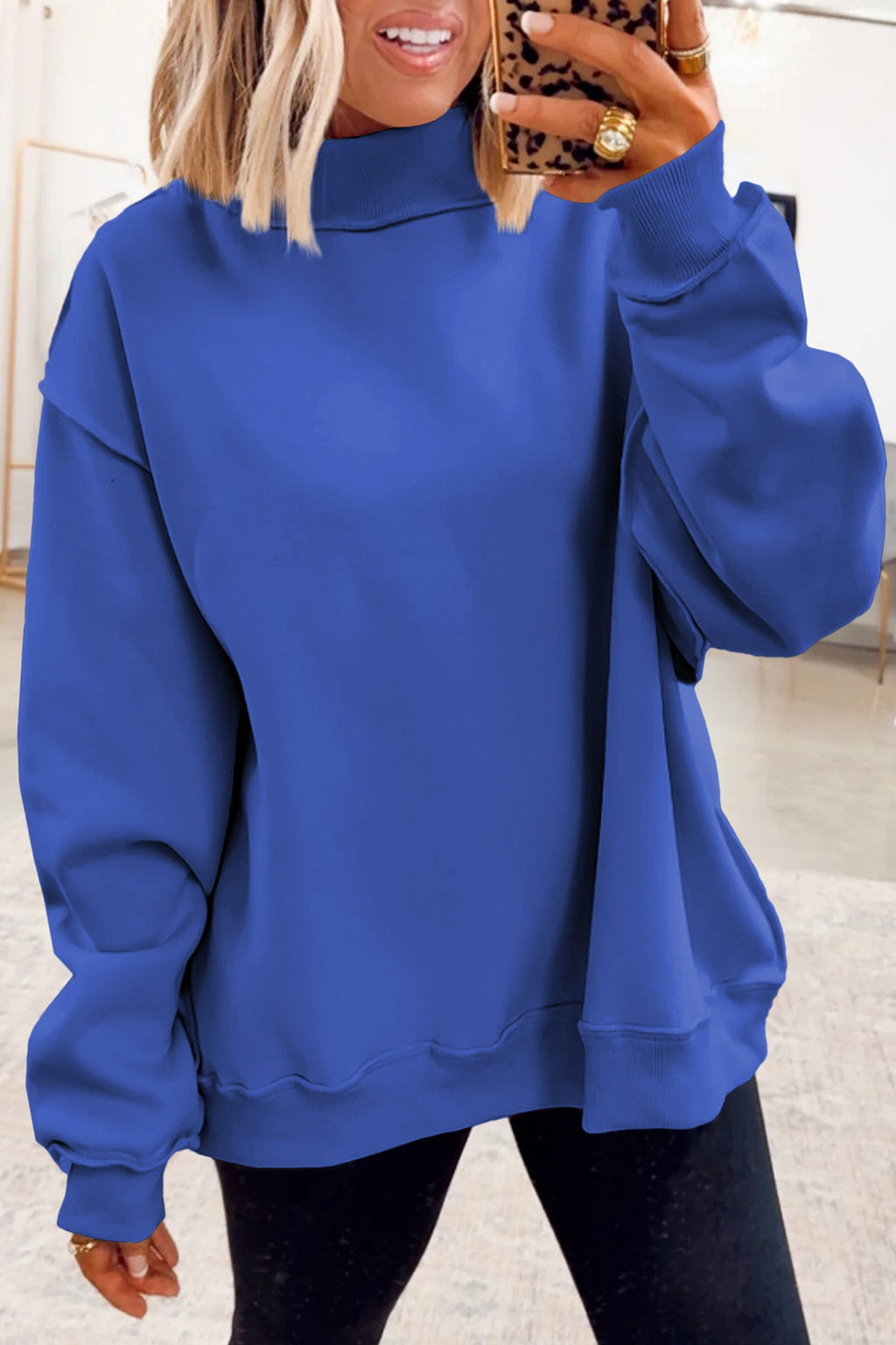 Everyday Mock Neck Top