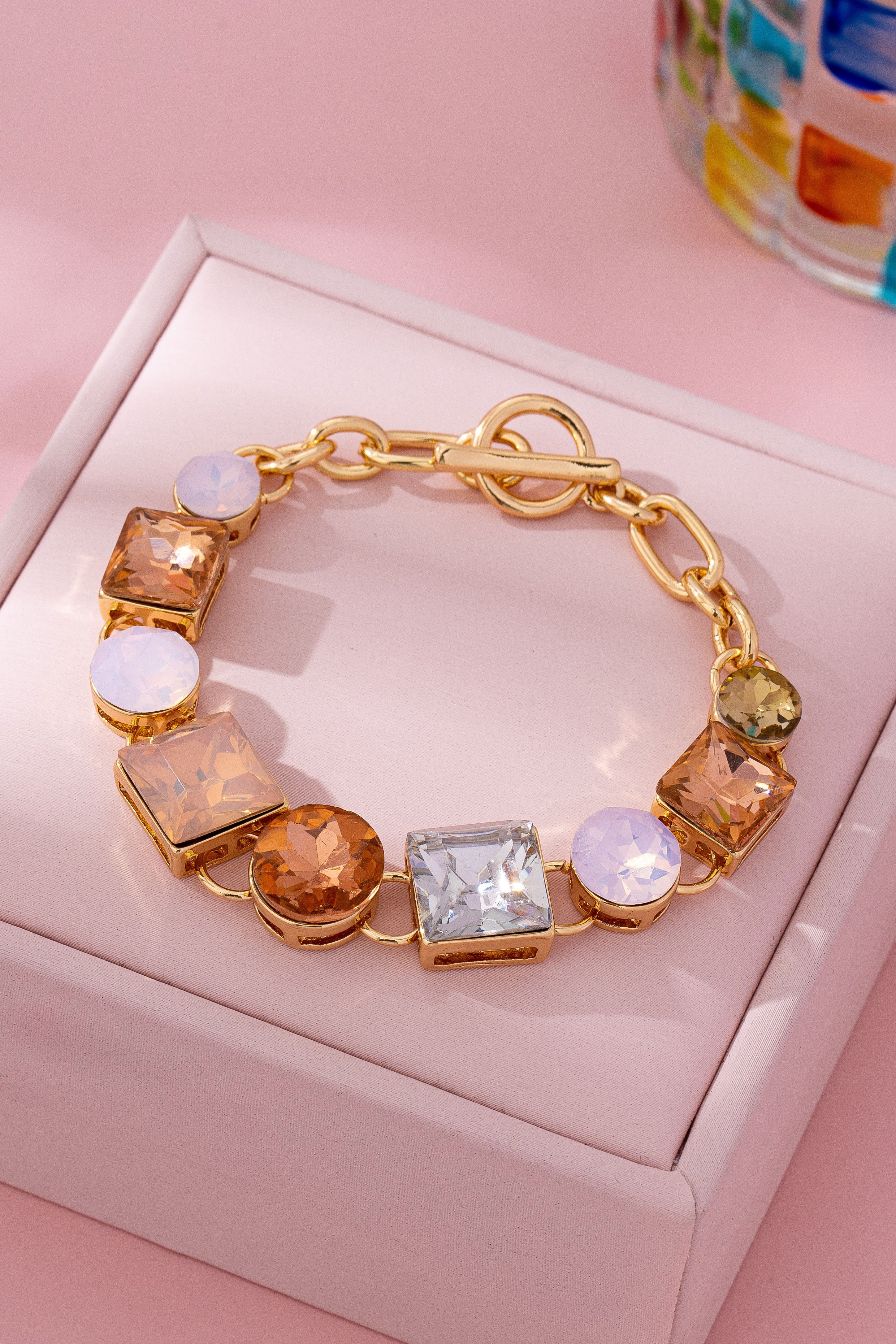 Blushing Crystal bracelet