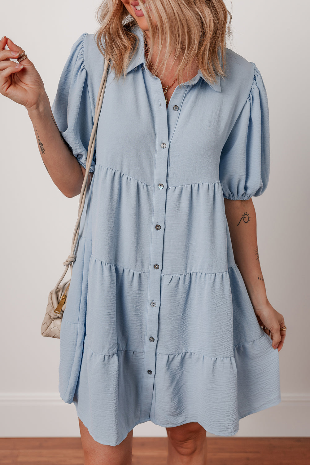 Bluebell Tiered Shirt Dress