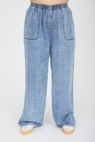 Wide Leg Boho Jeans