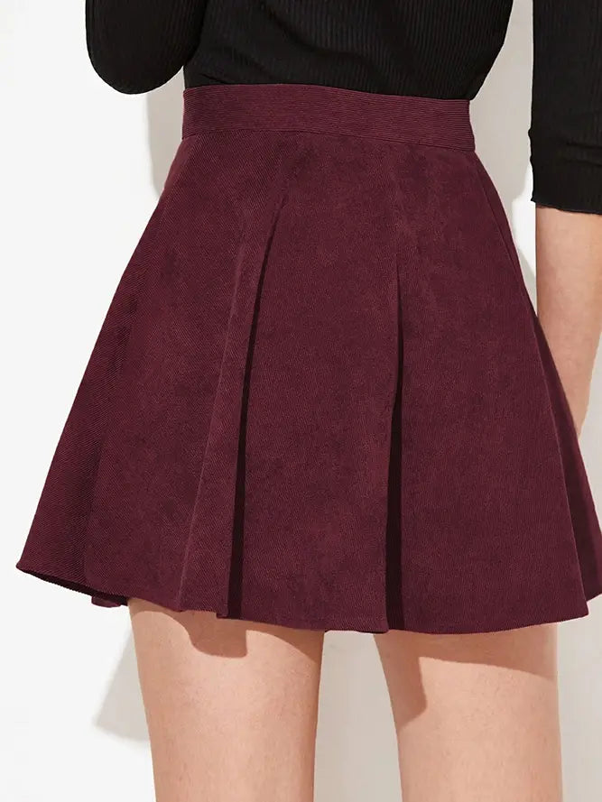 Buttoned-Up Babe Cord Skirt