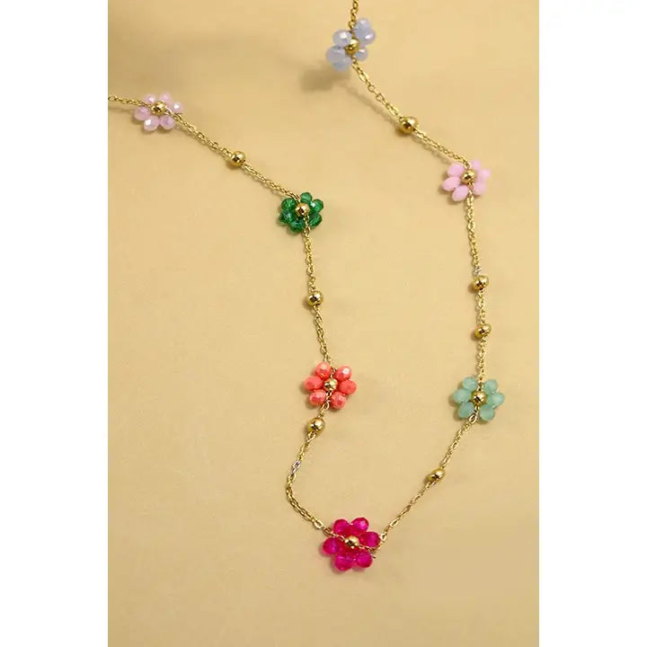 Summer Petal Charm Necklace
