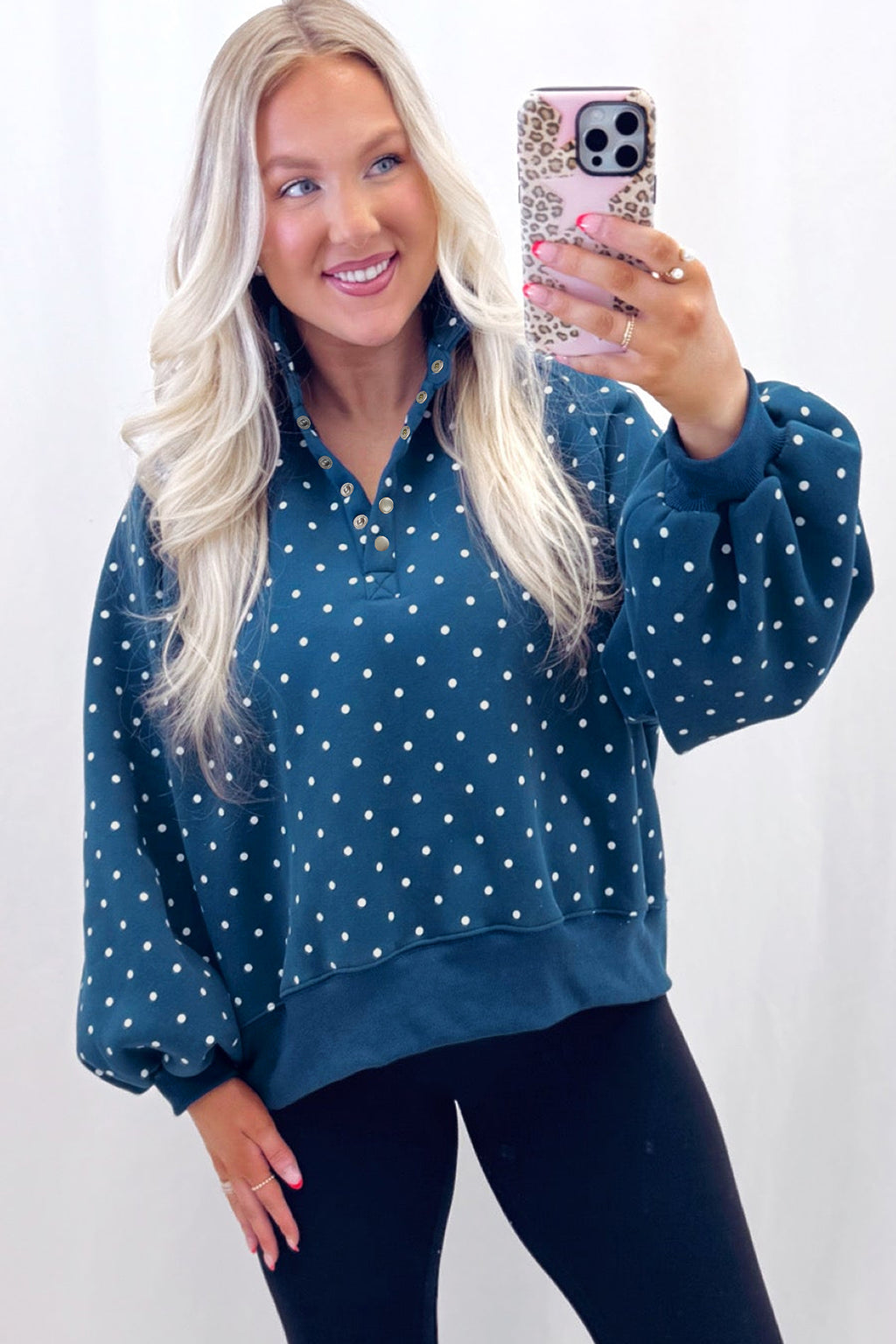 Sweet Pea Polka Dot Pullover