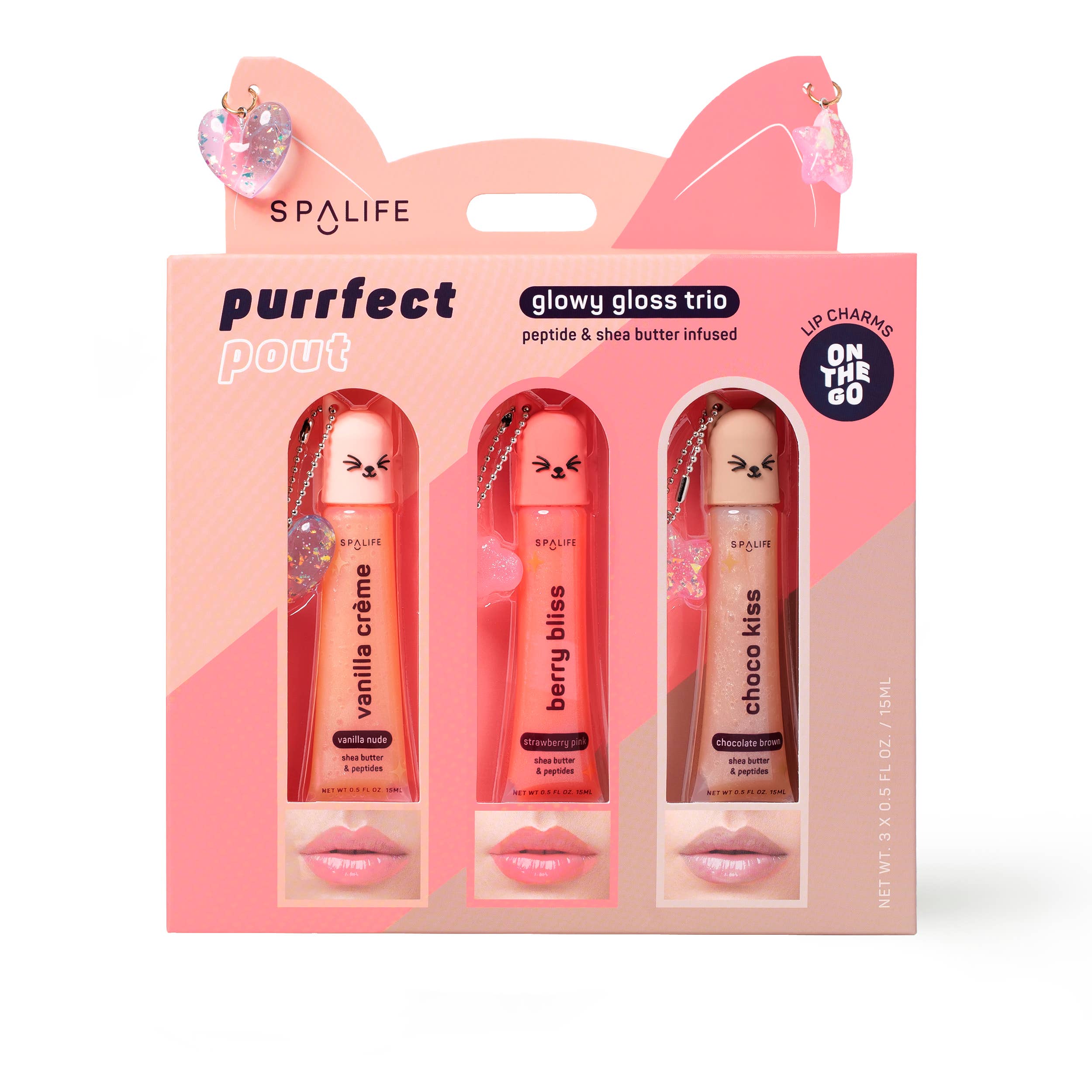 Purrfect Pout Glowy Lip Gloss Trio Holiday Gift Set