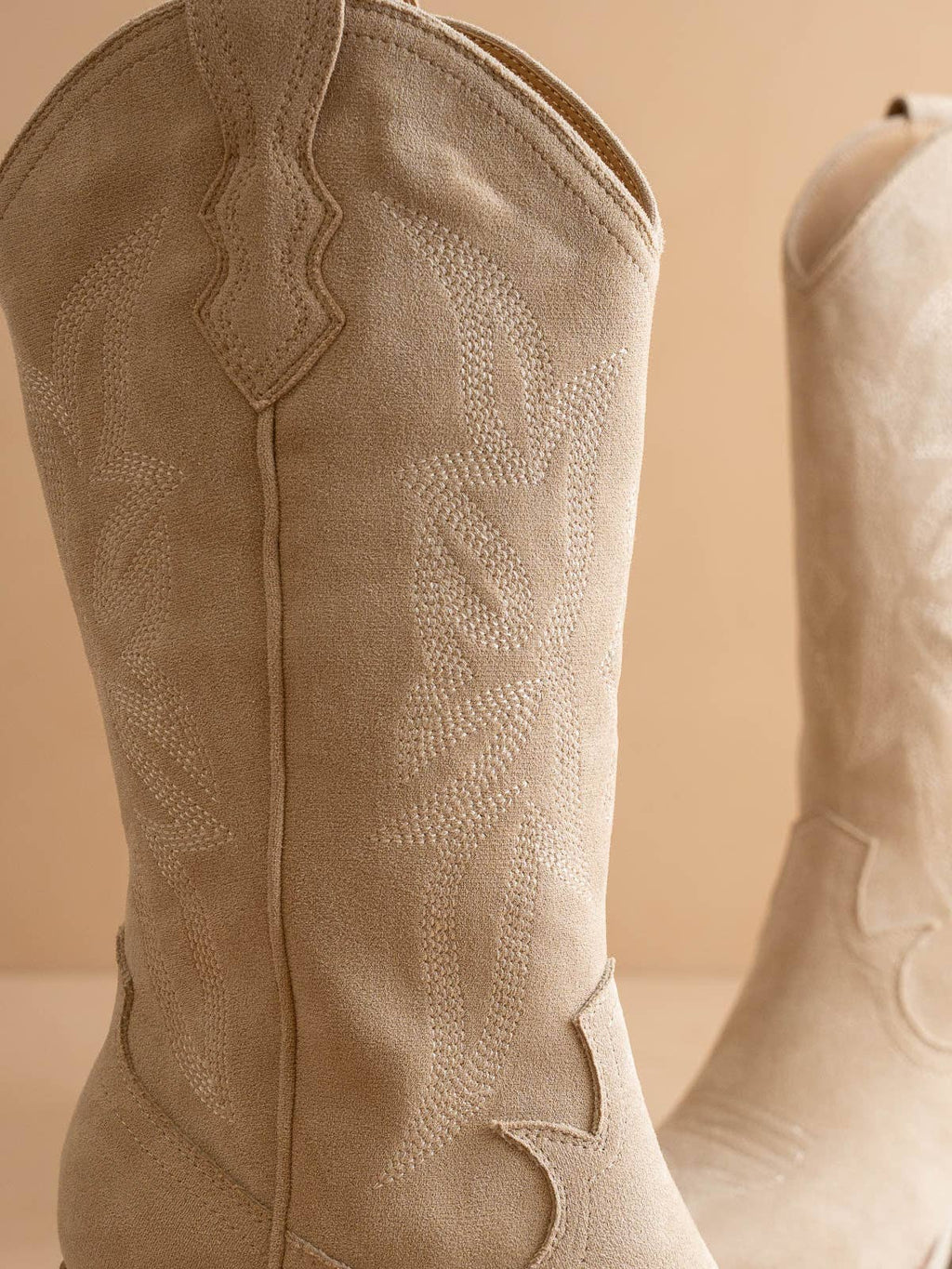 The Sahara | Cream Suede Western Cowboy Boot