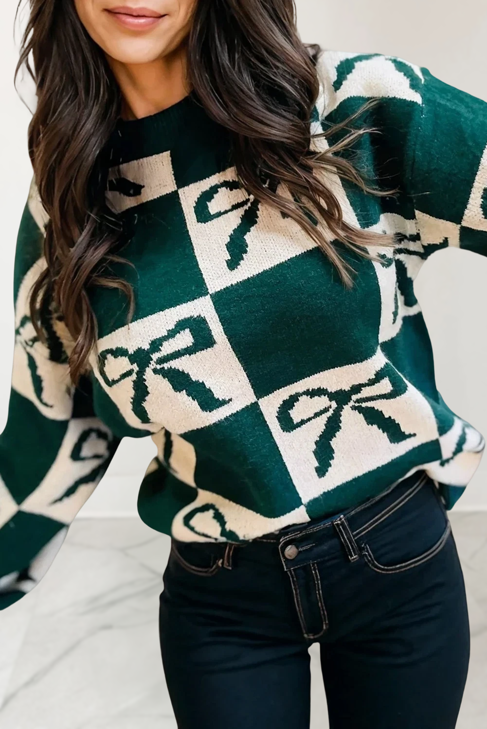 Coquette Check Sweater