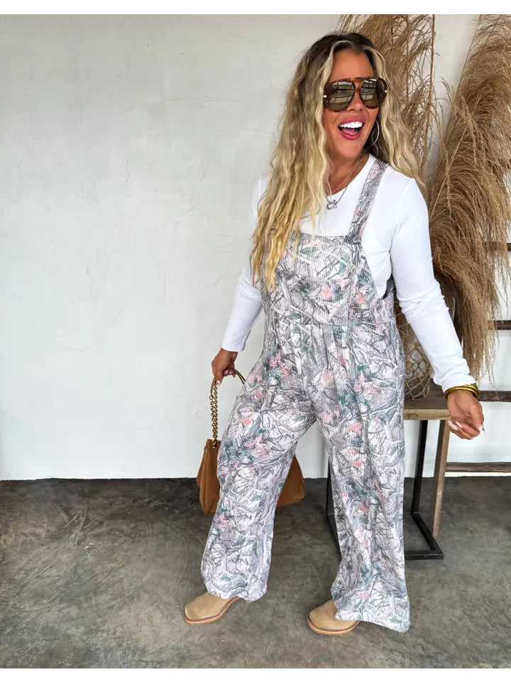 Forest Fade Ribbed Overalls