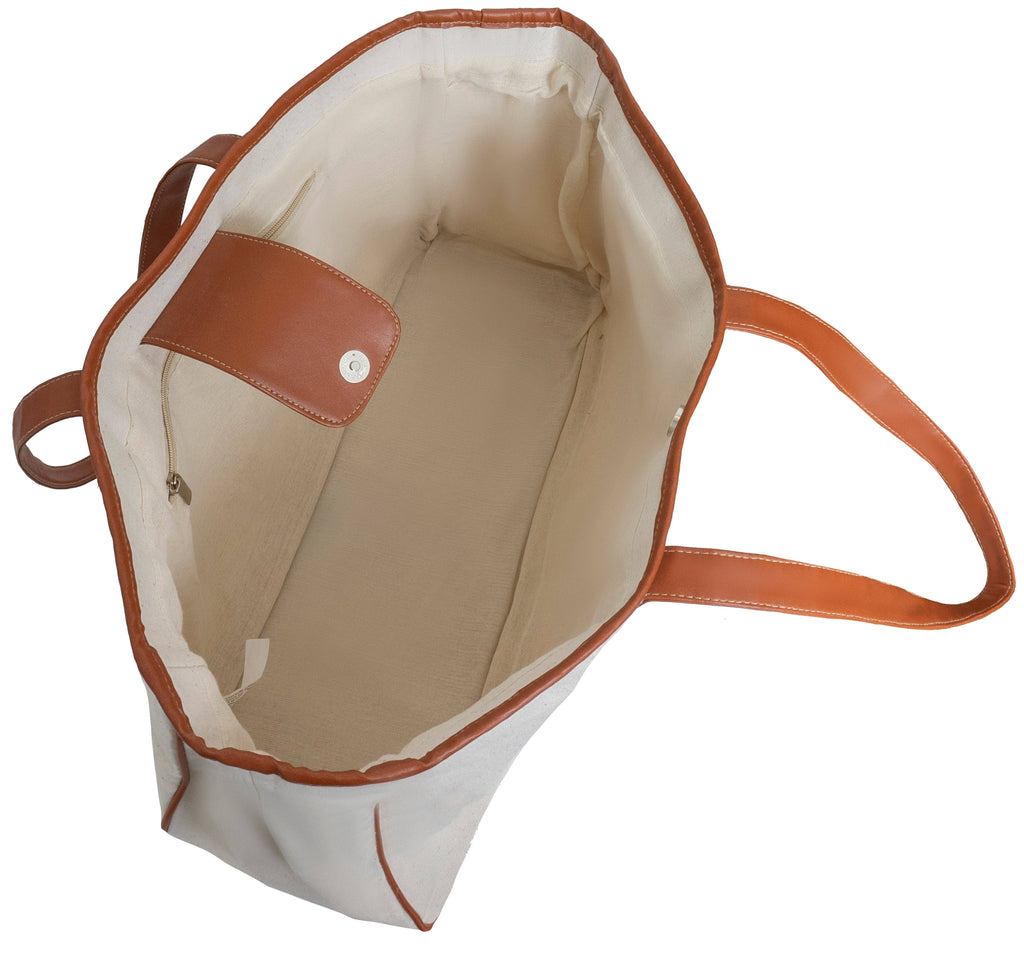 Magid Canvas Slogan Tote "BRIDE TRIBE"