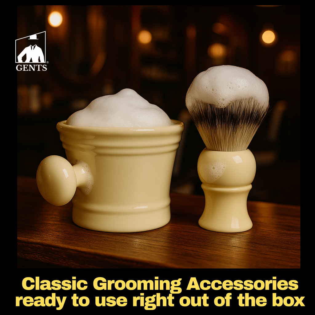 GBS 3 Piece  Mug, brush and Shaving soap Set