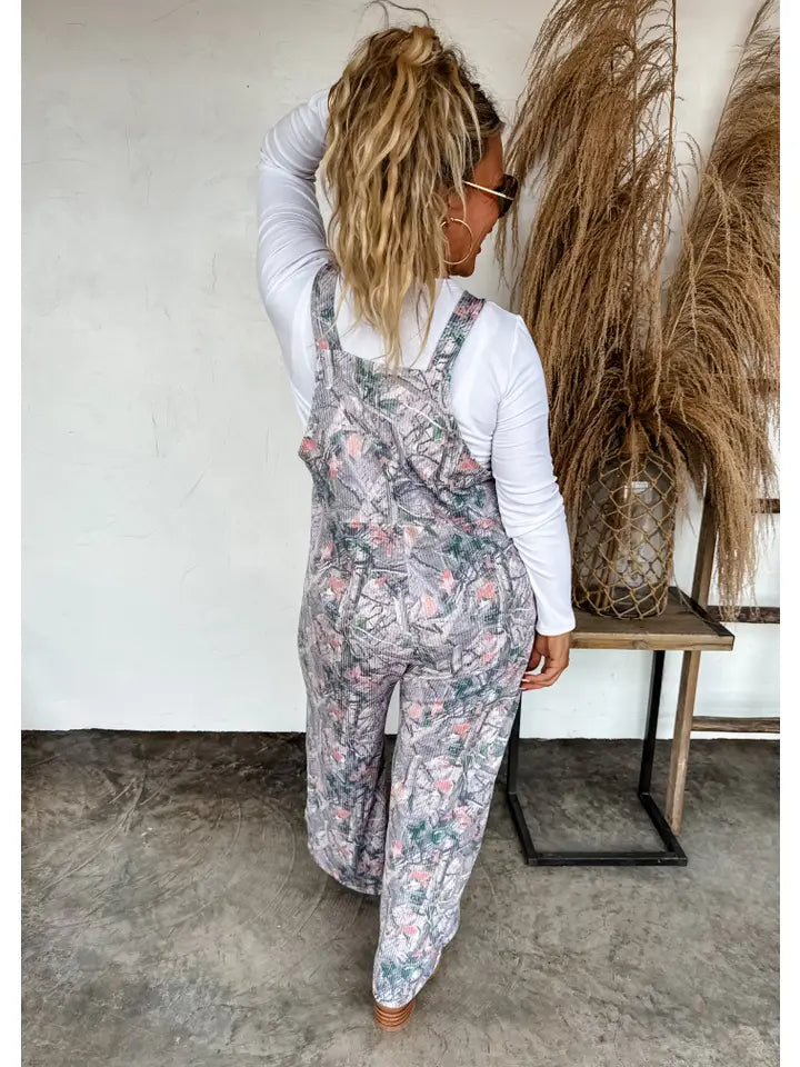 Forest Fade Ribbed Overalls