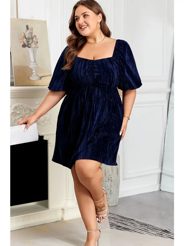 Velvet Embrace Mini Dress