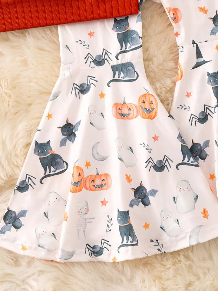 Spooky Chic Bell Bottom Set