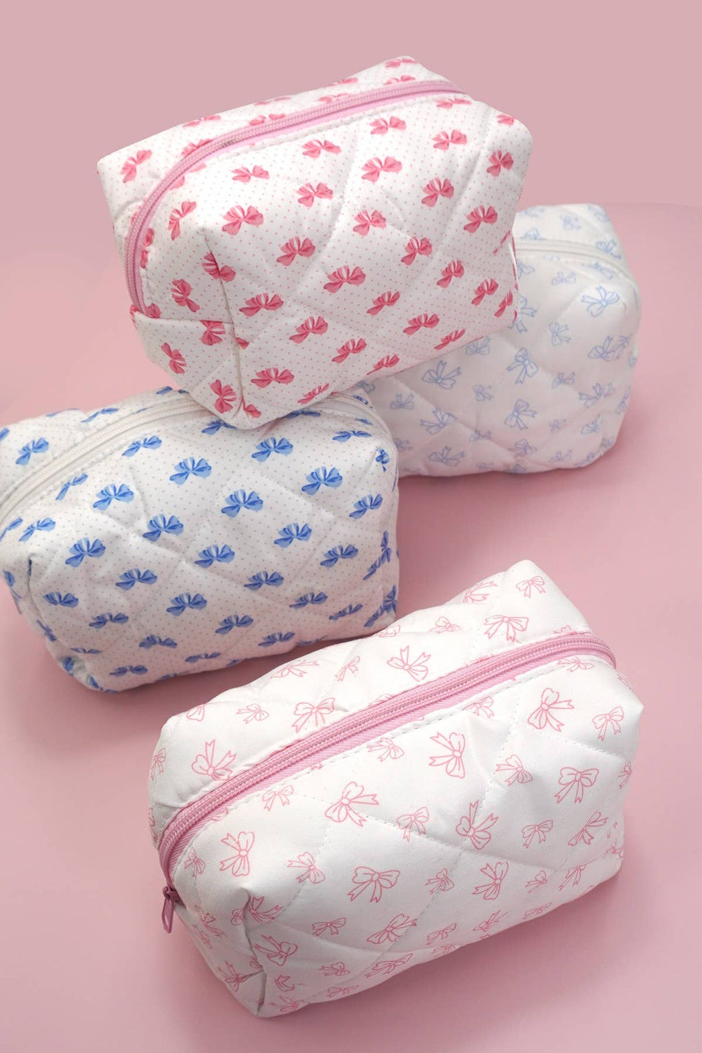 Pinky and the Bow Cosmetic Bag