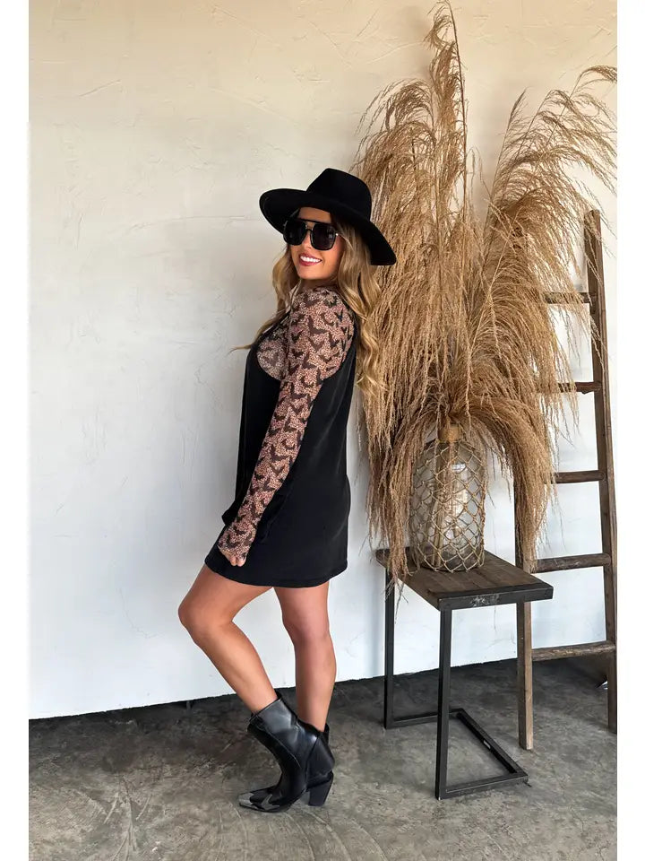 Fierce Midnight Mesh Top