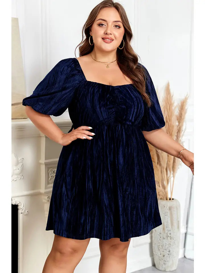 Velvet Embrace Mini Dress