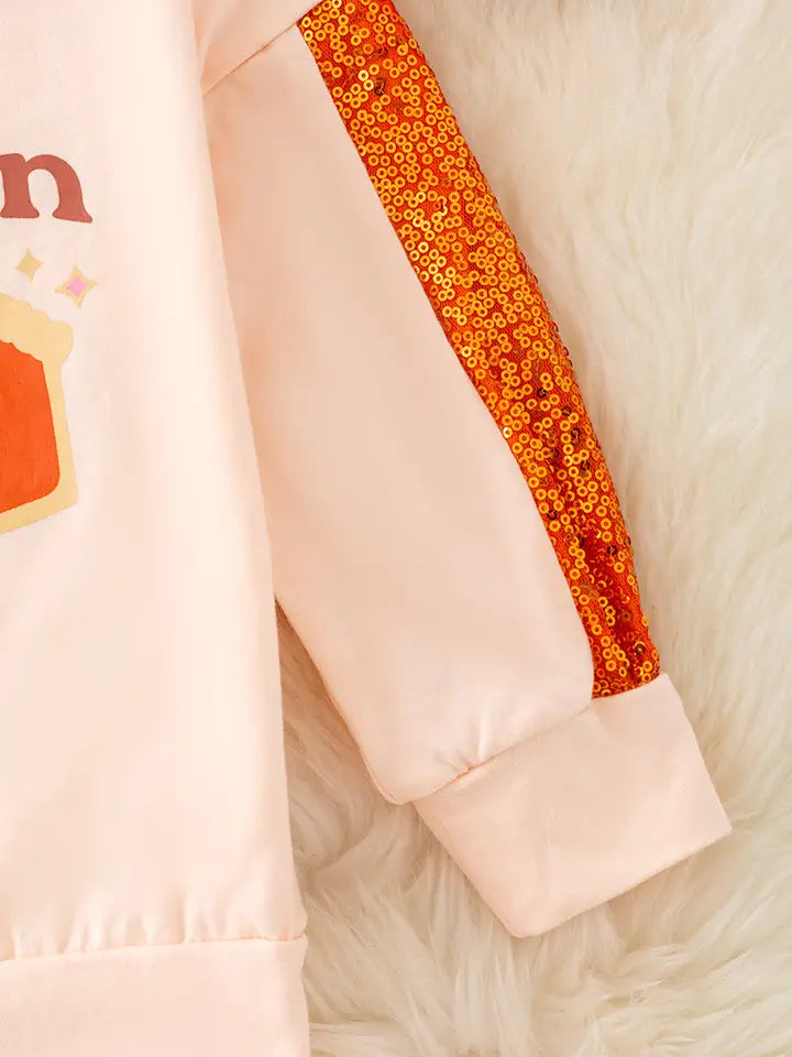Sweet Pumpkin Sequins Sweatshirt