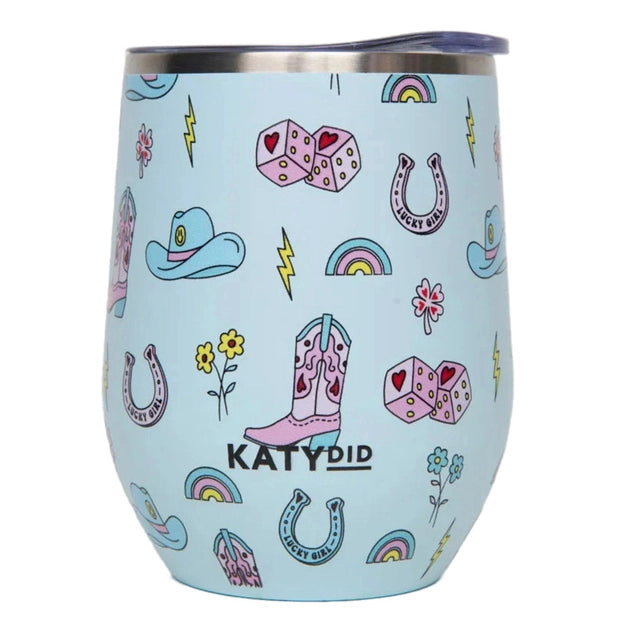 Lucky Girl Western Wine Tumbler
