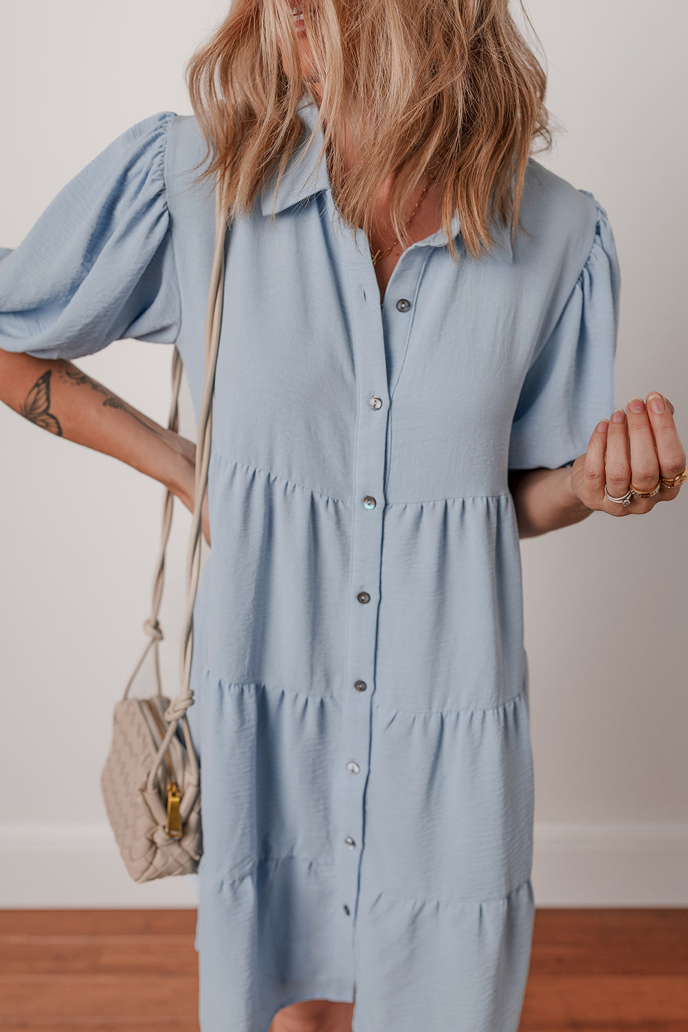 Bluebell Tiered Shirt Dress