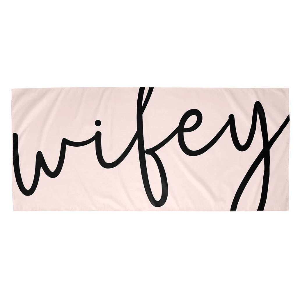 Quick Dry Oversized Beach Towel - Wifey - Pink