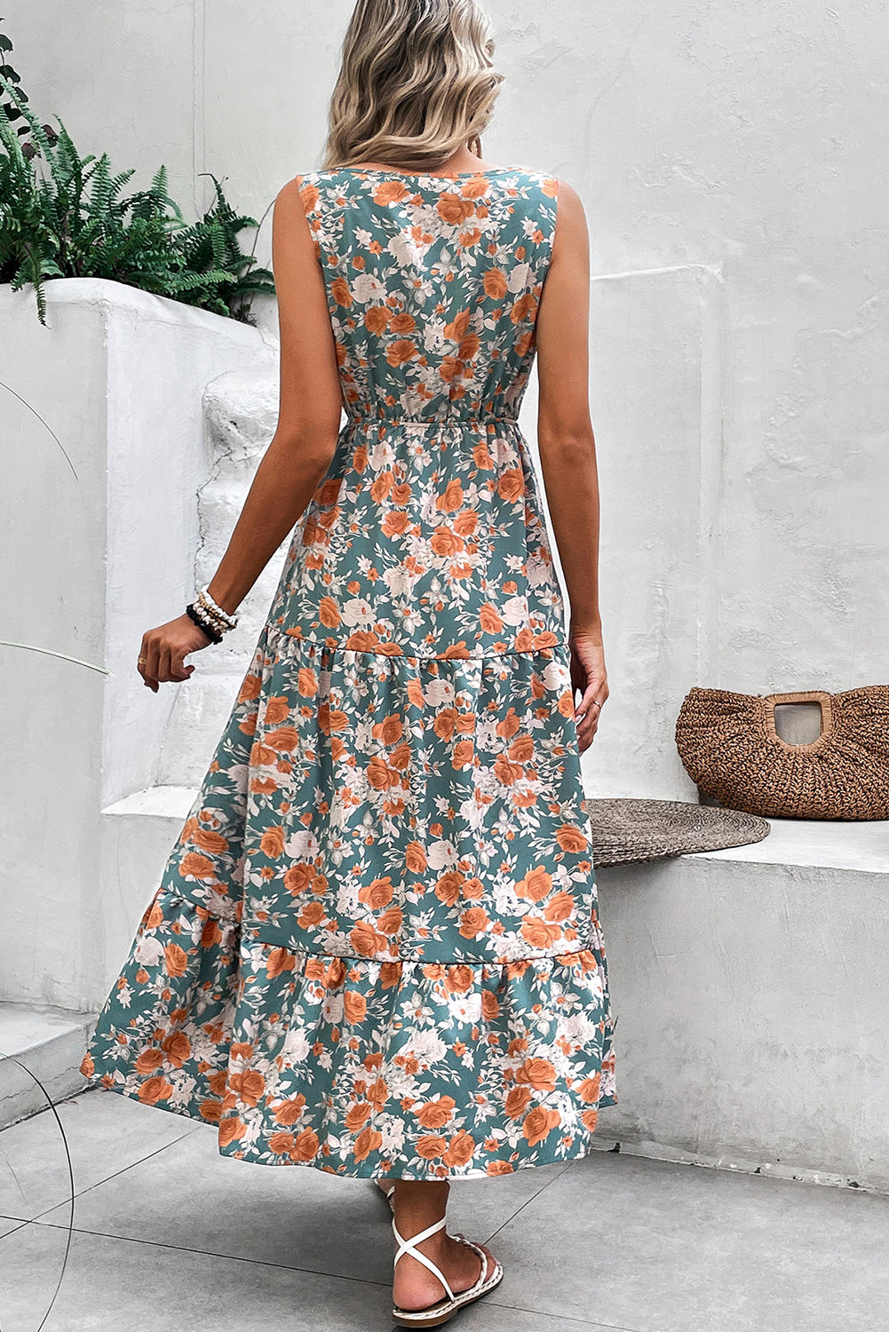 Palm Paradise Midi Dress
