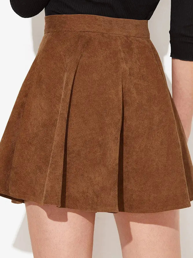 Buttoned-Up Babe Cord Skirt